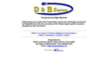 Tablet Screenshot of dandbengines.com